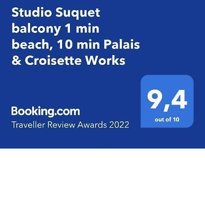 Studio Suquet Balcony 1 Min Beach, 10 Min Palais & Croisette Works Cannes Kültér fotó